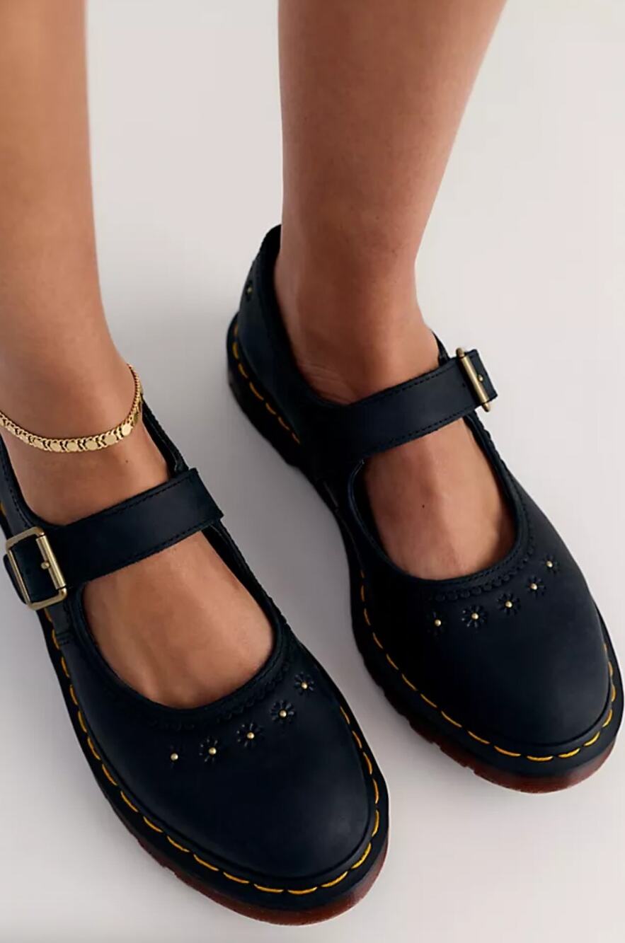 Dr. Martens x Free People Flower Mary Janes, NWOT, Size 9